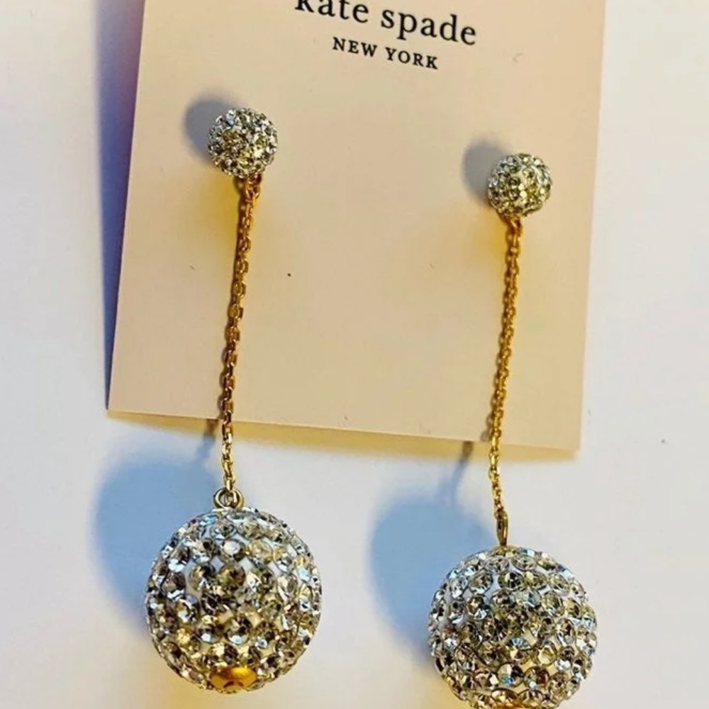 $99 Kate Spade Razzle Dazzle Crystal Linear Earrings - Picture 4 of 6